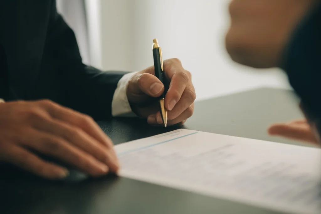 lawyer legal advisor businessman brainstorming information agreement details business contracts legal processing books accuracy contract documents joint financial investment